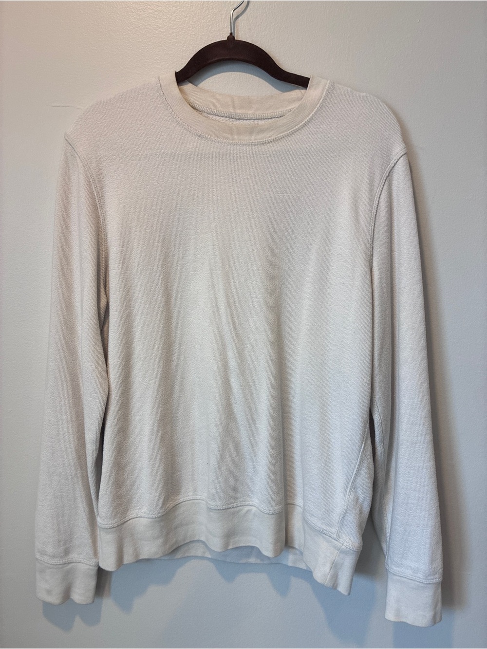 J. Crew Lightweight Cream Crewneck Sweatshirt